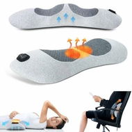 Detailed information about the product 3 in 1 Electric Back Massager Electric Lumbar Support Pillow for Bed and Chair,Lower Back Massager with Heat,Sciatica Relief Devices