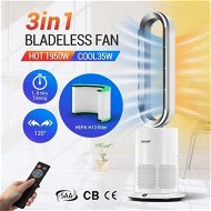 Detailed information about the product 3 In 1 Electric Bladeless Fan Cool Air Hot Heater HEPA Filter Purifier Timer Remote Control Oscillation