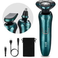 Detailed information about the product 3-in-1 Electric Shaver and Nose Trimmer for Men: Cordless, Wet/Dry, and Rechargeable