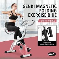 Detailed information about the product 3 In 1 Exercise X Bike Trainer Recumbent Home Gym Fitness Workout Equipment Upright Bicycle Machine Folding 10 Resistance Band Backrest