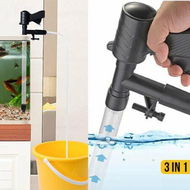 Detailed information about the product 3 In 1 Fish Tank Vacuum Cleaner Tool Quick Siphon Water Changer With Air-Pressing Button For Filtering Changing Aquarium Water Cleaning Sand