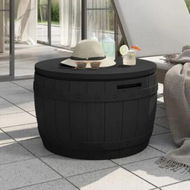 Detailed information about the product 3-in-1 Garden Storage Box Black Polypropylene