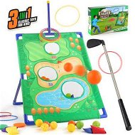 Detailed information about the product 3 in 1 Golf Throwing Game Set for Kids -Golf Game,12 Golf Ball,12 ferrules,6 sandbags,Golf Clubs, Indoor Outdoor Birthday Gifts for Girls Boys