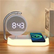 Detailed information about the product 3 In 1 Night Ligh LED Digital Alarm Clock-3 Ways Dimmable Touch Table Lamp With 15W Wireless Charging