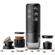 Detailed information about the product 3 in 1 Portable Espresso Machine Electric Espresso Maker 17 Bar Mini Coffee Maker For NESPRESSO Pods Ground Coffee On the Go,Black