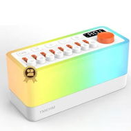 Detailed information about the product 3 in 1 Sleep Sound Machine with 8 Mixable Nature Sounds, Portable Bluetooth Speaker and 12 Color Night Light for Kids, and Men Women