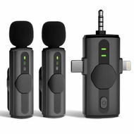 Detailed information about the product 3 in 1 Wireless Lavalier Microphones, Mini Mic Compatible with iPhone iPad Android Camera USB-C with Noise for Video Recording,Vlog,YouTube