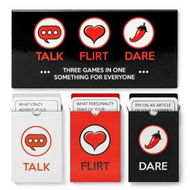 Detailed information about the product 3-in-1:Talk,Flirt,Dare.Romantic Game for Couples,Perfect Valentineâ€™s Day Gift,Date Night Ideas,Newlywed,Reignite Relationship with Your Partner.