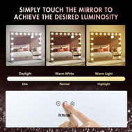 Detailed information about the product 3 Light Color Hollywood Makeup Vanity Mirror 10X Magnifying Dimmer Adjustable