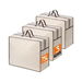3 Pack 75L Beige Foldable Clothes Organizer Bag With Zipper Storage Organizer Moving Bags With Handle. Available at Crazy Sales for $22.99