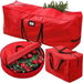3 Pack Christmas Tree Storage Bag for 7.5 Ft Artificial Trees up,Durable Waterproof with Reinforced Carrying Handles,Xmas Holiday Garland Bag Storage(Red). Available at Crazy Sales for $29.95