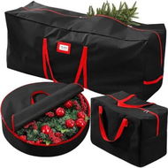 Detailed information about the product 3 Pack Christmas Tree Storage Bag for 7.5 Ft Artificial Trees up,Durable Waterproof with Reinforced Carrying Handle,Xmas Holiday Garland Bag Storage(Black)