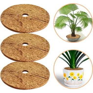 Detailed information about the product 3 Pack Coconut Fiber Protective Mats, 14 Inch Coconut Tree Protection Coconut Tree Ring Mats, Tree Disc Plant Cover for Indoor or Outdoor