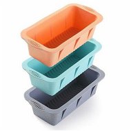 Detailed information about the product 3 pack Silicone Bread Loaf Pan Bread, Non-Stick Baking Mold Easy release and baking mold for Homemade Cakes, Breads, Meatloaf and quiche