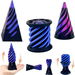 3 Pack Spiral Cone Toy,3D Printed Spiral Cone Fidget Toy,Mini Vortex Thread Illusion Desktop Decor Souvenir Gift for Anxiety Relaxing,Black and Purple. Available at Crazy Sales for $14.95