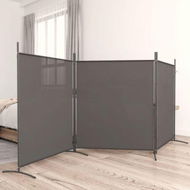 Detailed information about the product 3-Panel Room Divider Anthracite 525x180 Cm Fabric