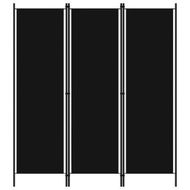 Detailed information about the product 3-Panel Room Divider Black 150x180 Cm