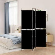 Detailed information about the product 3-Panel Room Divider Black 150x200 cm Fabric