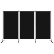 Detailed information about the product 3-Panel Room Divider Black 260x180 Cm