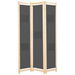 3-Panel Room Divider Grey 120x170x4 Cm Fabric. Available at Crazy Sales for $79.95