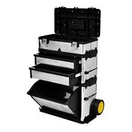 Detailed information about the product 3-Part Rolling Tool Box With 2 Wheels