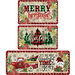 3 Pcs Merry Christmas Kitchen Mat Washable Rug Non Slip Doormat Waterproof Farmhouse Holiday Decor for Home Floor Office Bathroom. Available at Crazy Sales for $19.99