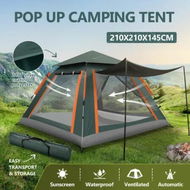 Detailed information about the product 3 Person Beach Tent Pop Up Camping Shelter Auto Instant Dome Family Shade Hiking Fishing Sun Rain Picnic Outdoor Waterproof Portable 210x210x145cm