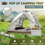 Detailed information about the product 3 Person Tent Beach Shelters Camping Auto Pop Up Dome Family Shade Sun Rain Water Proof Hiking Fishing Picnic Outdoor Portable 215x200x141cm