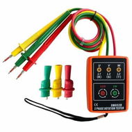 Detailed information about the product 3 Phase Sequence Tester, Phase Rotation Meter Checker 20Hz to 400Hz,Phase Indicator Order Detector, Phase sequencer 60V to 600V AC with LED and Buzzer