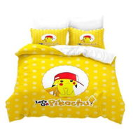 Detailed information about the product 3 Piece 180*200cm Anime Bedding Set 1 Duvet Cover 2 Pillowcases Ultra Soft Comfortable Bed Set Cover for Kids Boys Teens Gifts