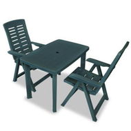 Detailed information about the product 3 Piece Bistro Set Plastic Green