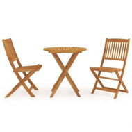 Detailed information about the product 3 Piece Folding Garden Dining Set Solid Acacia Wood