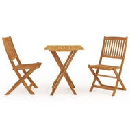 Detailed information about the product 3 Piece Folding Garden Dining Set Solid Acacia Wood