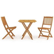 Detailed information about the product 3 Piece Folding Garden Dining Set Solid Acacia Wood