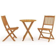 Detailed information about the product 3 Piece Folding Garden Dining Set Solid Acacia Wood