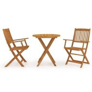 Detailed information about the product 3 Piece Folding Garden Dining Set Solid Acacia Wood