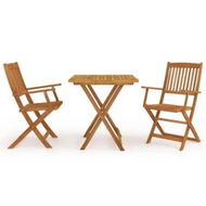 Detailed information about the product 3 Piece Folding Garden Dining Set Solid Acacia Wood