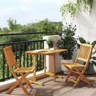 Detailed information about the product 3 Piece Folding Garden Dining Set Solid Wood Acacia