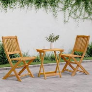 Detailed information about the product 3 Piece Folding Garden Dining Set Solid Wood Acacia