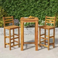 Detailed information about the product 3 Piece Garden Bar Set Solid Wood Acacia