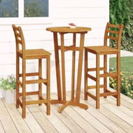 Detailed information about the product 3 Piece Garden Bar Set Solid Wood Acacia