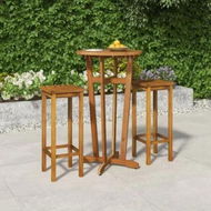 Detailed information about the product 3 Piece Garden Bar Set Solid Wood Acacia