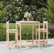 Detailed information about the product 3 Piece Garden Bar Set Solid Wood Pine