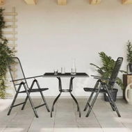 Detailed information about the product 3 Piece Garden Dining Set Anthracite Metal Mesh