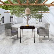 Detailed information about the product 3 Piece Garden Dining Set Anthracite