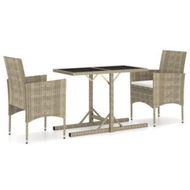 Detailed information about the product 3 Piece Garden Dining Set Beige