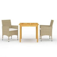 Detailed information about the product 3 Piece Garden Dining Set Beige