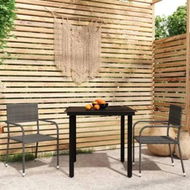 Detailed information about the product 3 Piece Garden Dining Set Grey