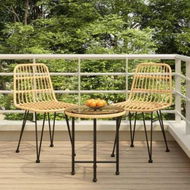 Detailed information about the product 3 Piece Garden Dining Set Poly Rattan