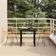 Detailed information about the product 3 Piece Garden Dining Set Poly Rattan